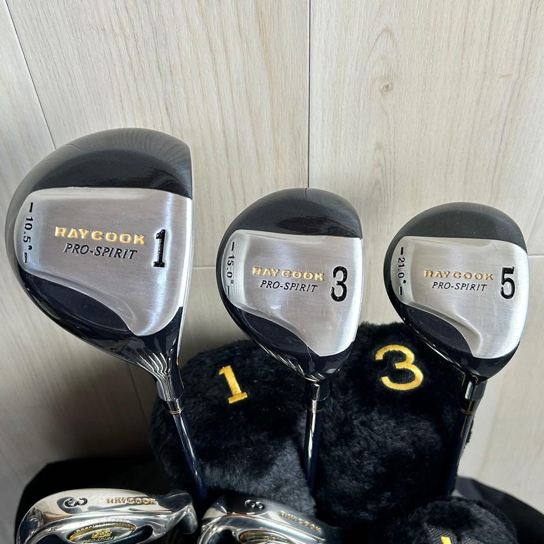 【メンズ右】RAY COOK PRO-SPIRIT メンズゴルフセット　初心者