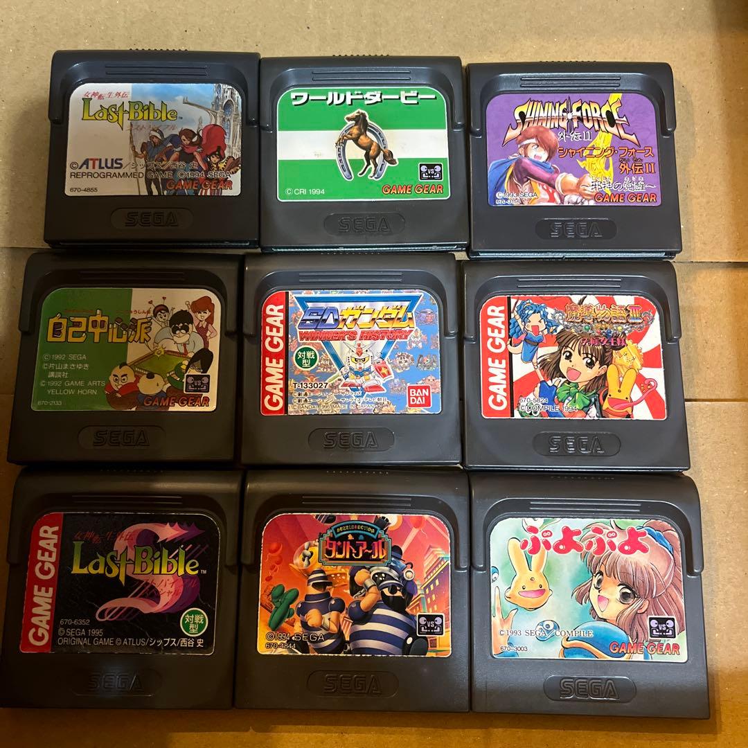 SEGA GAMEGEAR ゲームギア ソフト9本セット