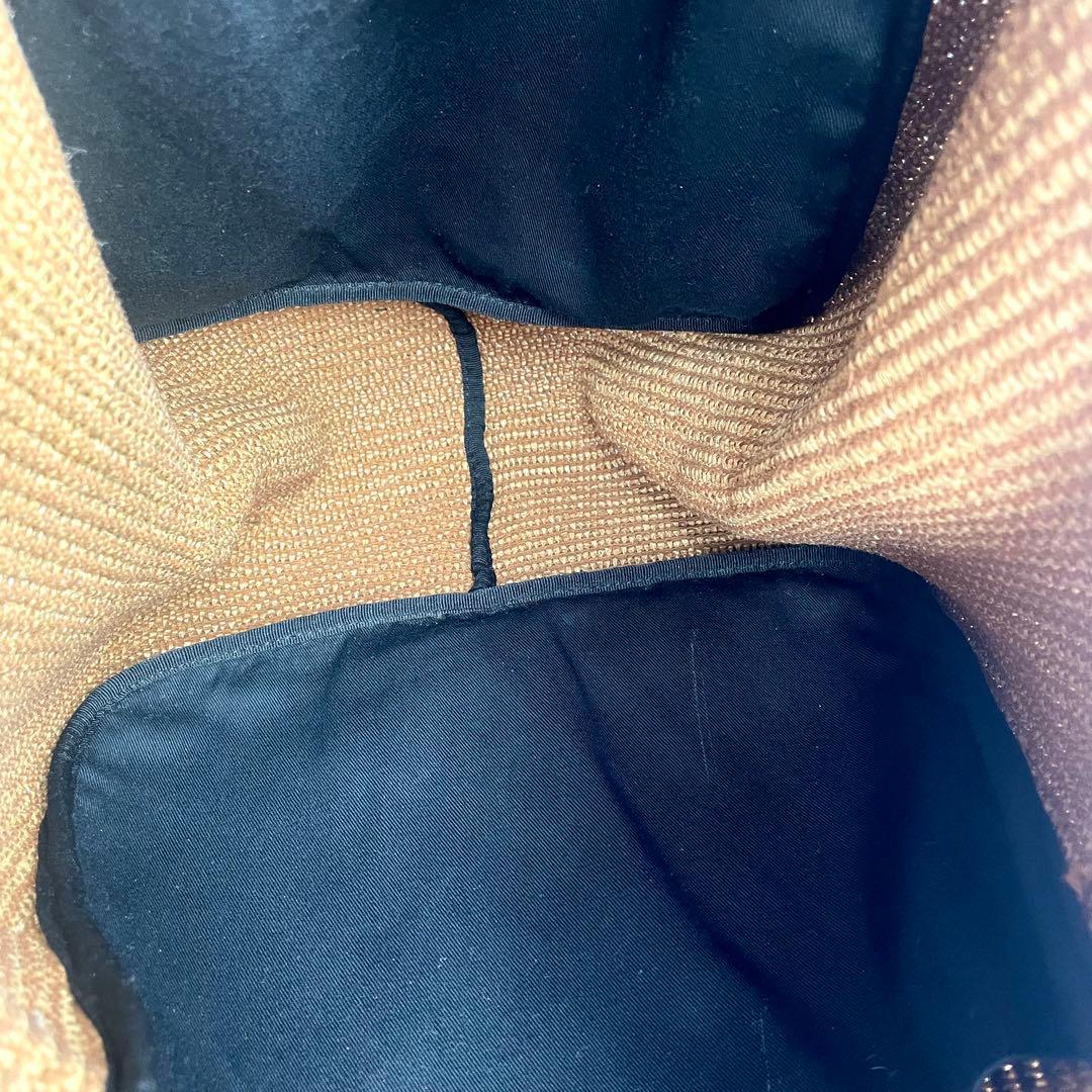 ★美品★ マルコマージ イタリア製 ラフィア レザー かごバッグ トートバッグ