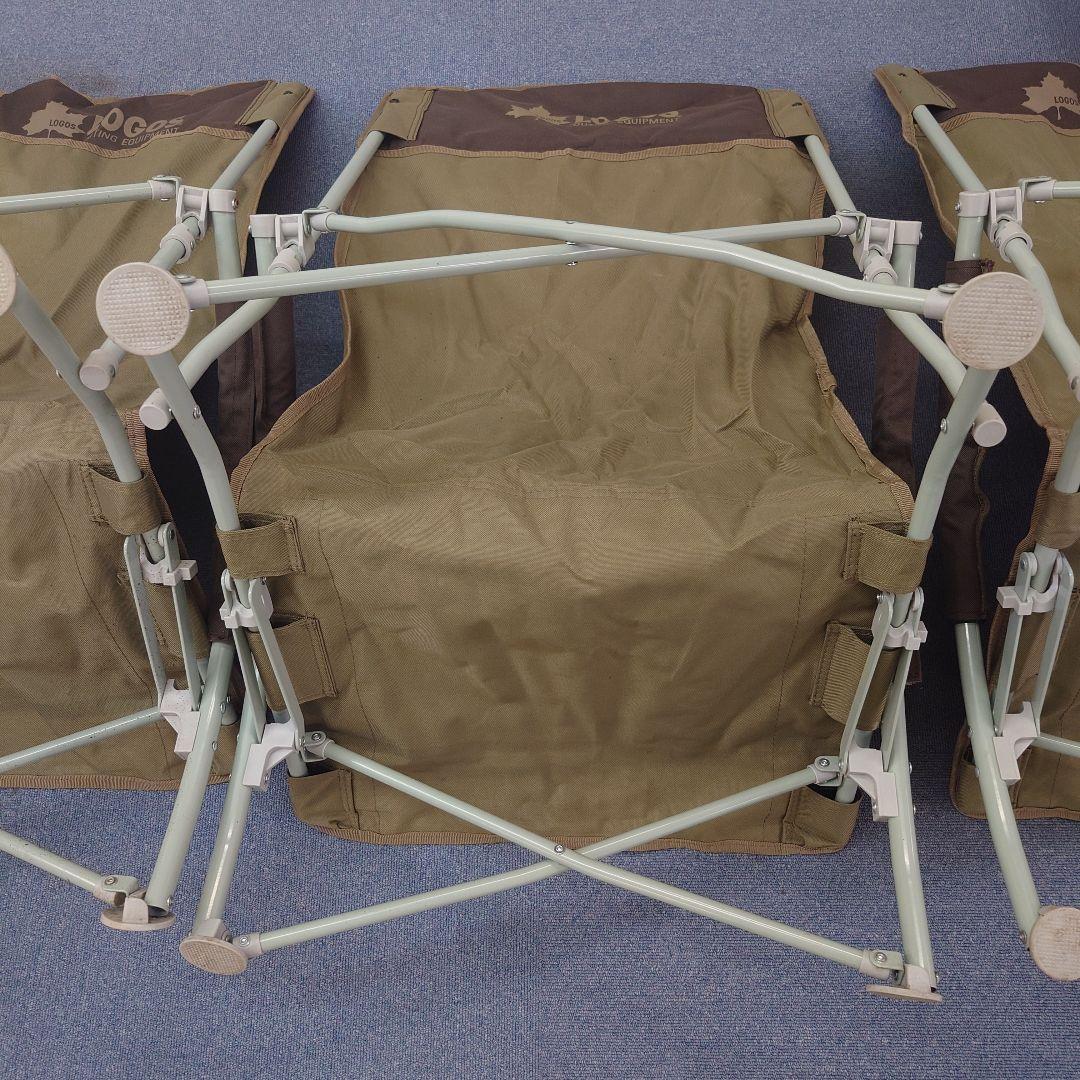 ロゴス LOGOS あぐらチェア ハイバック 3個