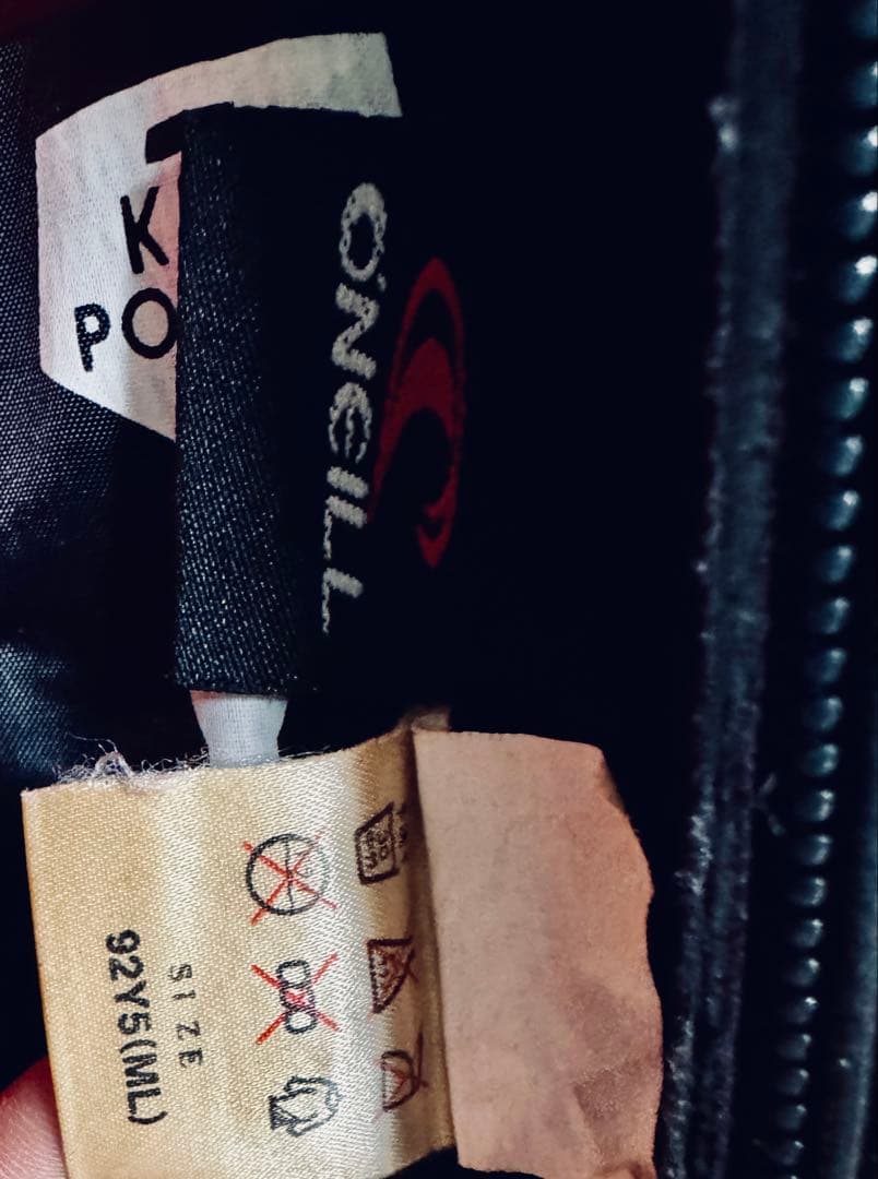 【美品】O'Neill ウェットスーツ 　『セミドライ』5/3mm日本製　裏起毛