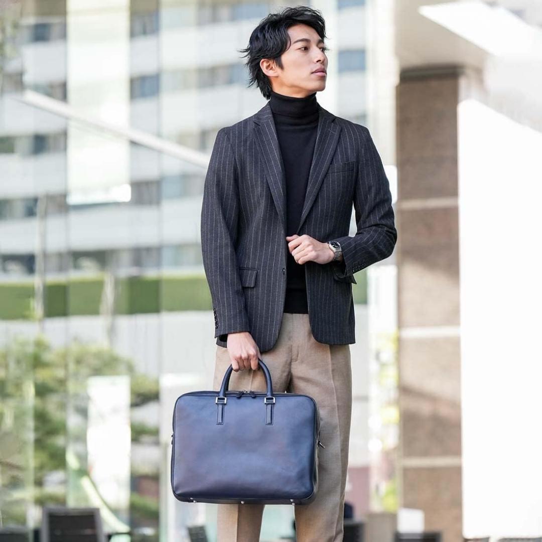 ❣️超美品❣️ ビジネスレザーファクトリー マルチビジネスバッグ 本革 出張