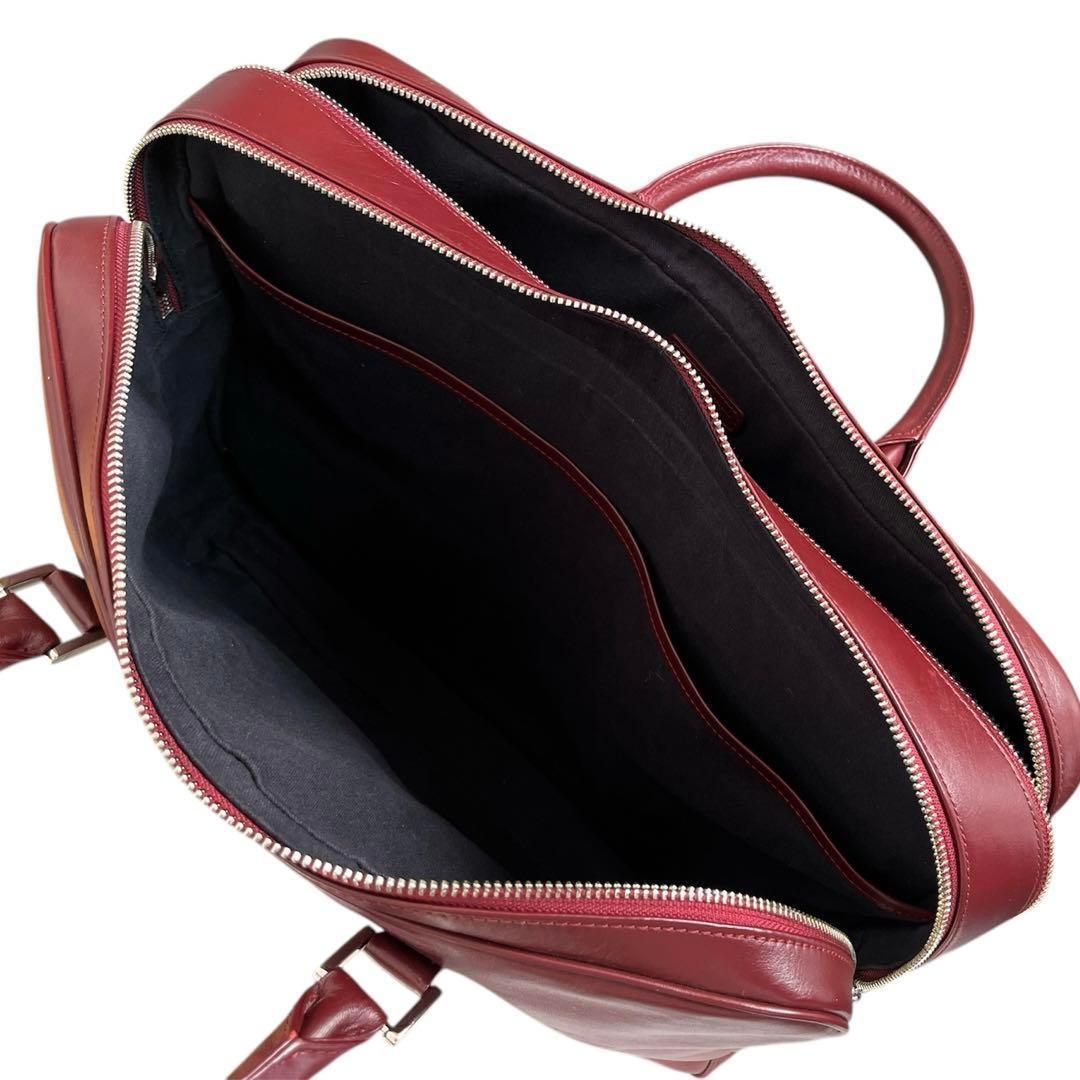 ❣️超美品❣️ ビジネスレザーファクトリー マルチビジネスバッグ 本革 出張