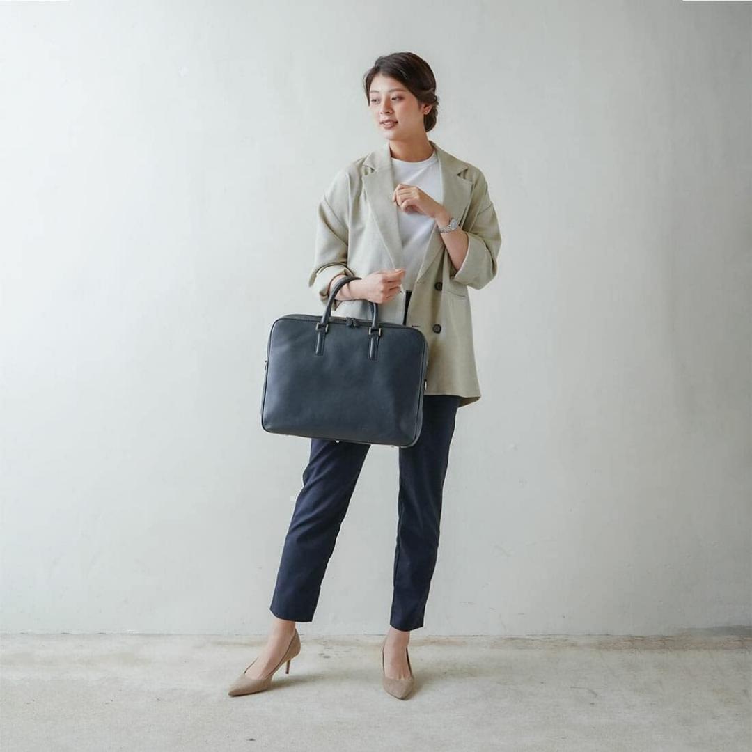 ❣️超美品❣️ ビジネスレザーファクトリー マルチビジネスバッグ 本革 出張