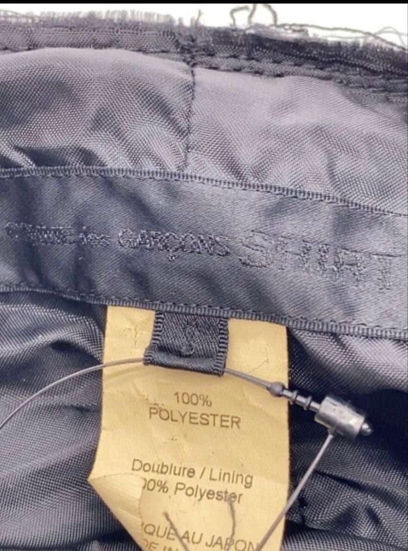 25ssオーバーサイズノーカラーポリ縮ジャケットコムデギャルソンシャツSHIRT