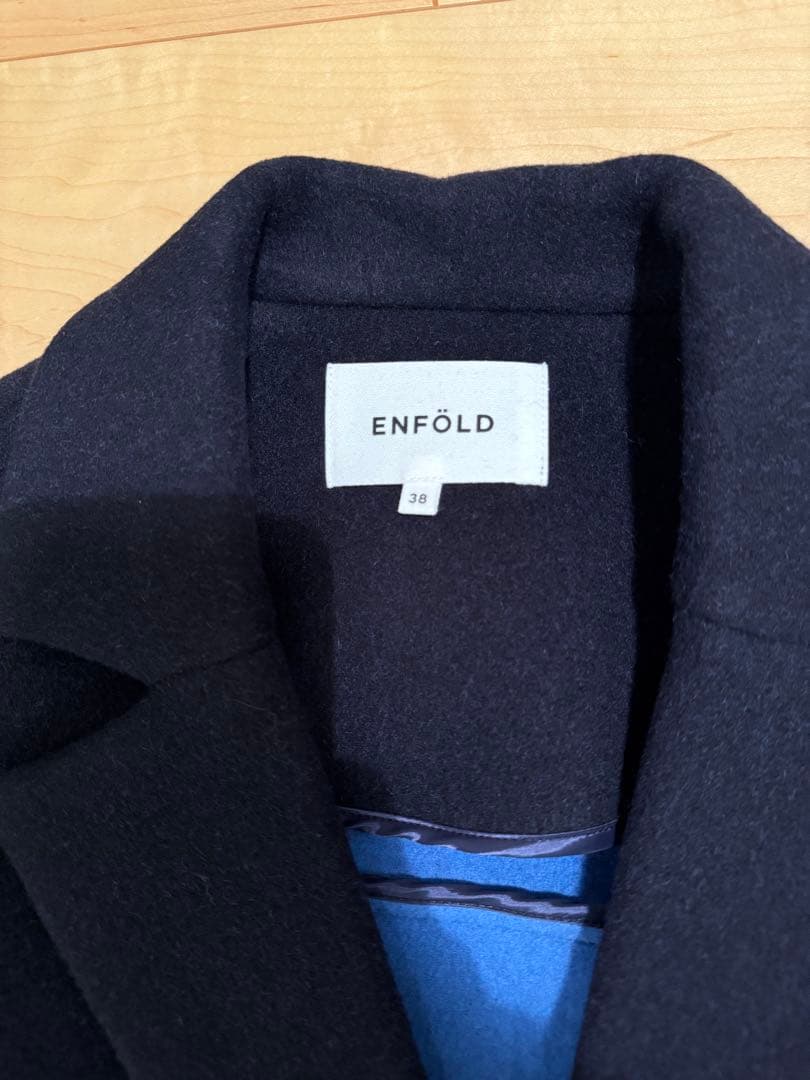 ENFOLD テーラードコート　38 ダークネイビー