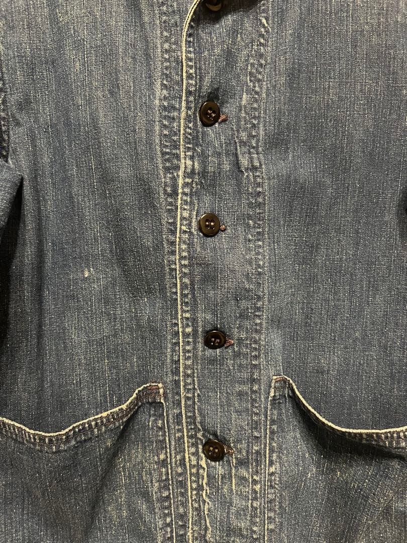 50s USNAVYデニムショールカラージャケットvintage