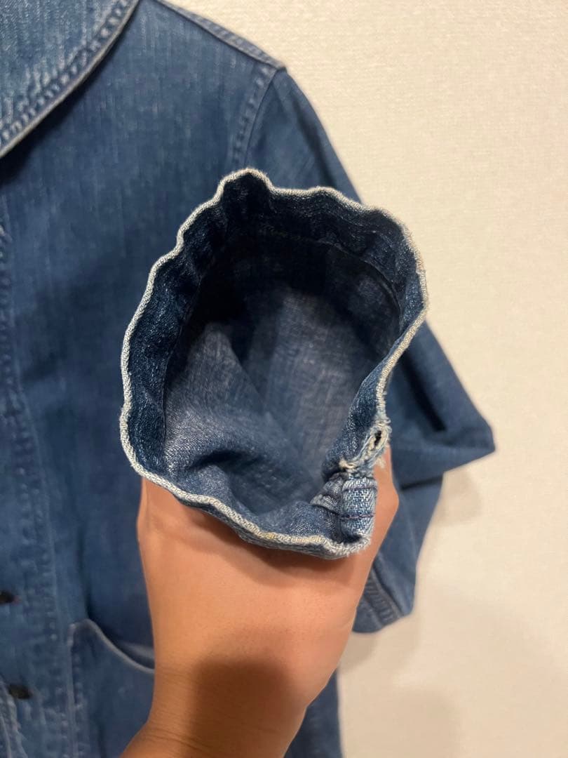 50s USNAVYデニムショールカラージャケットvintage