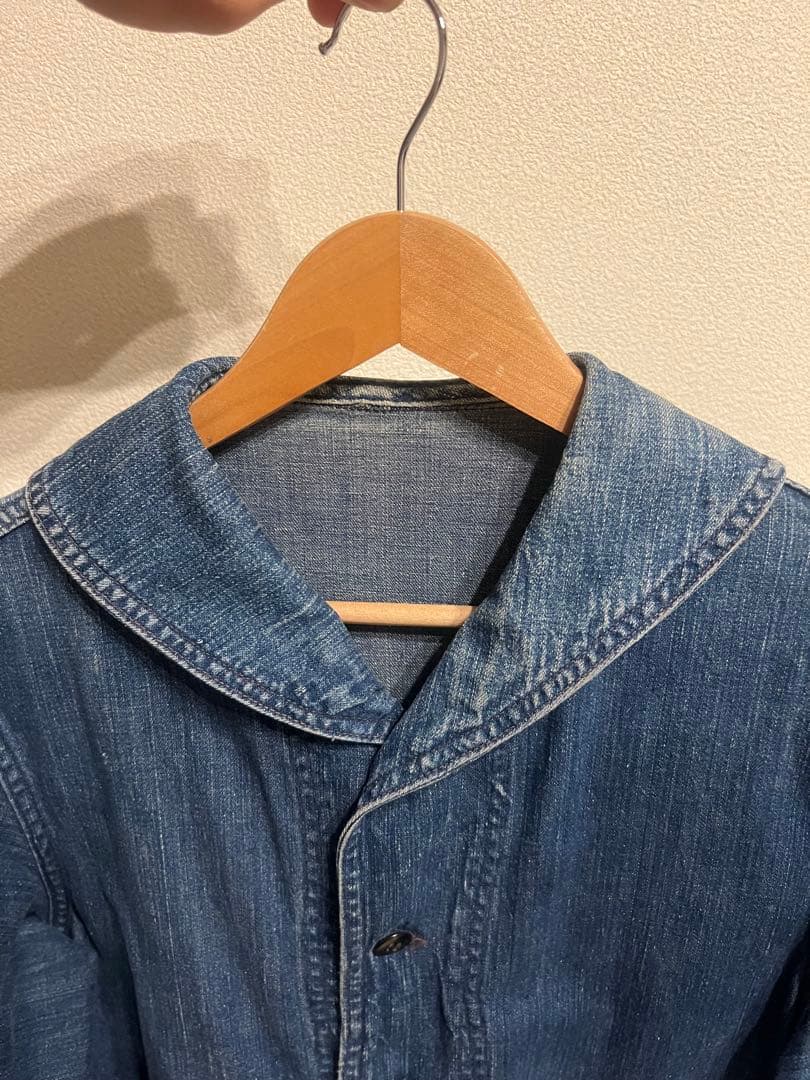 50s USNAVYデニムショールカラージャケットvintage