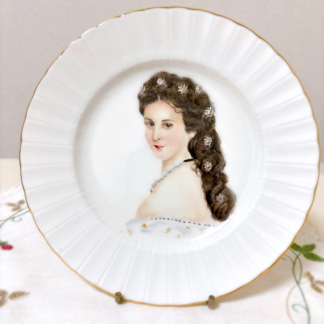 【一点もの】手描き　皇妃　エリザベート　肖像画ハンドメイド　シシィ　オーストリア