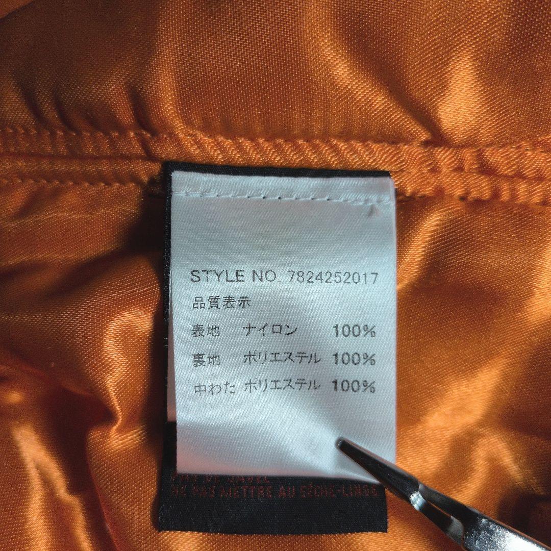 【美品】Schott NYC MA-1 フライトジャケット ブラック オレンジ