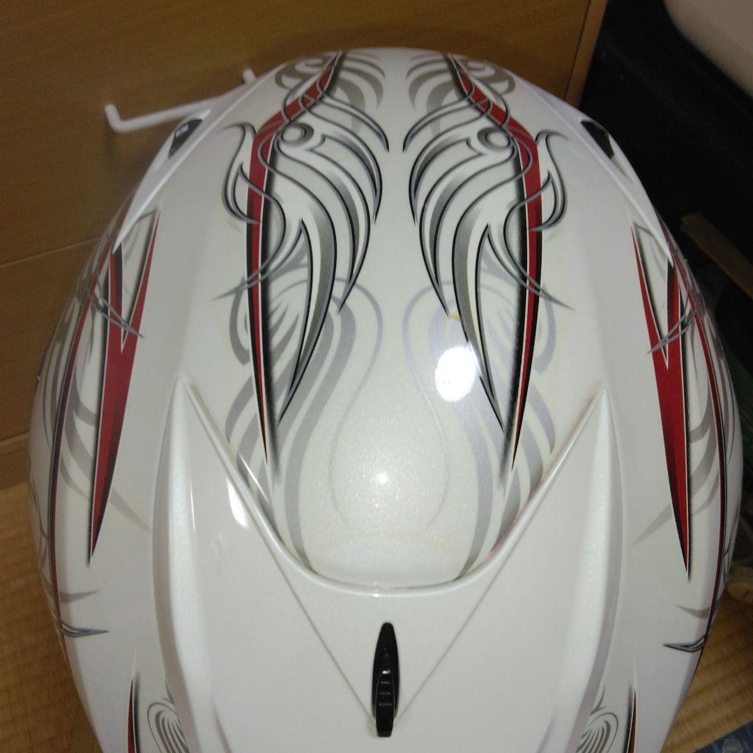 Kabuto フルフェイスヘルメット ホワイト/レッド