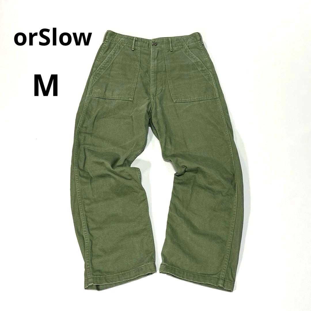オアスロウ　M ベイカーパンツ　レディース　オリーブ　カーキ　ファティーグパンツ