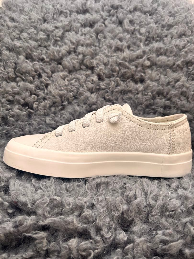 【とらこ！】MUJI Lab カンペールコラボ　レザーローカットスニーカー