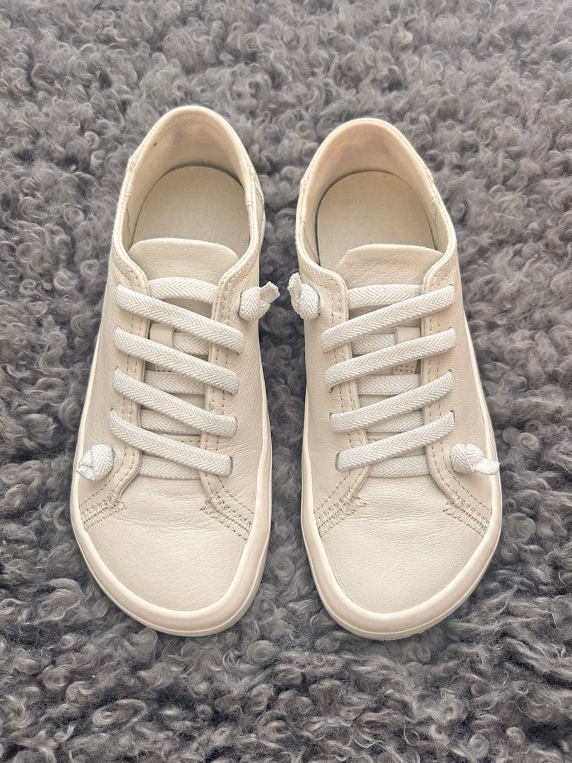 【とらこ！】MUJI Lab カンペールコラボ　レザーローカットスニーカー