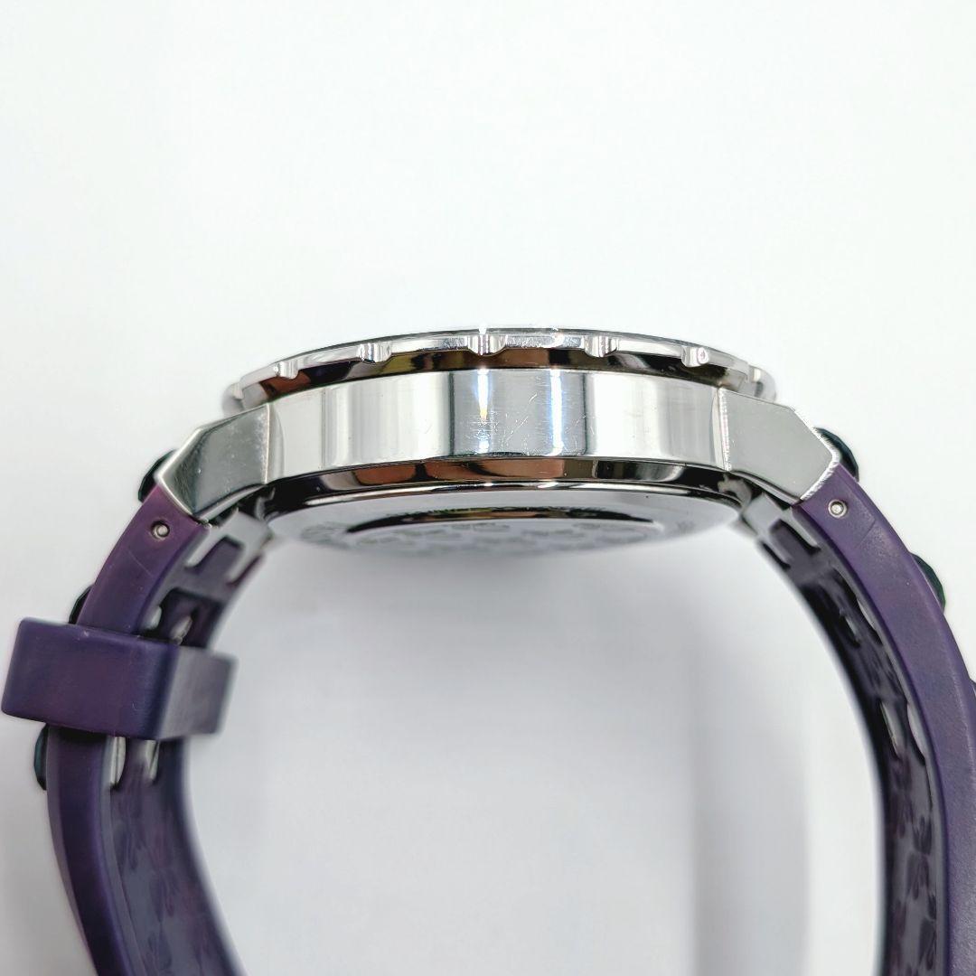 SWAROVSKI オクテア パープル クロノグラフ 腕時計 スワロフスキー