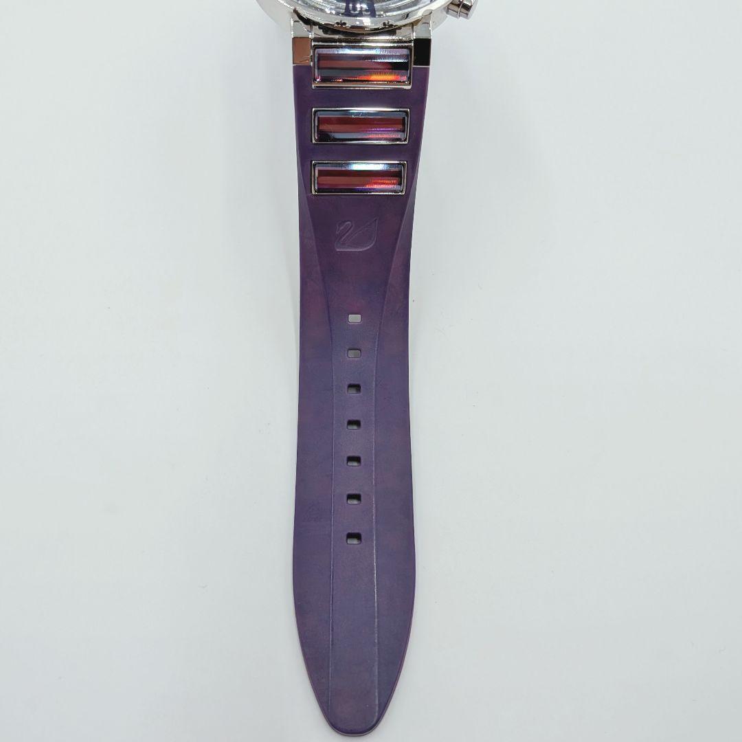 SWAROVSKI オクテア パープル クロノグラフ 腕時計 スワロフスキー