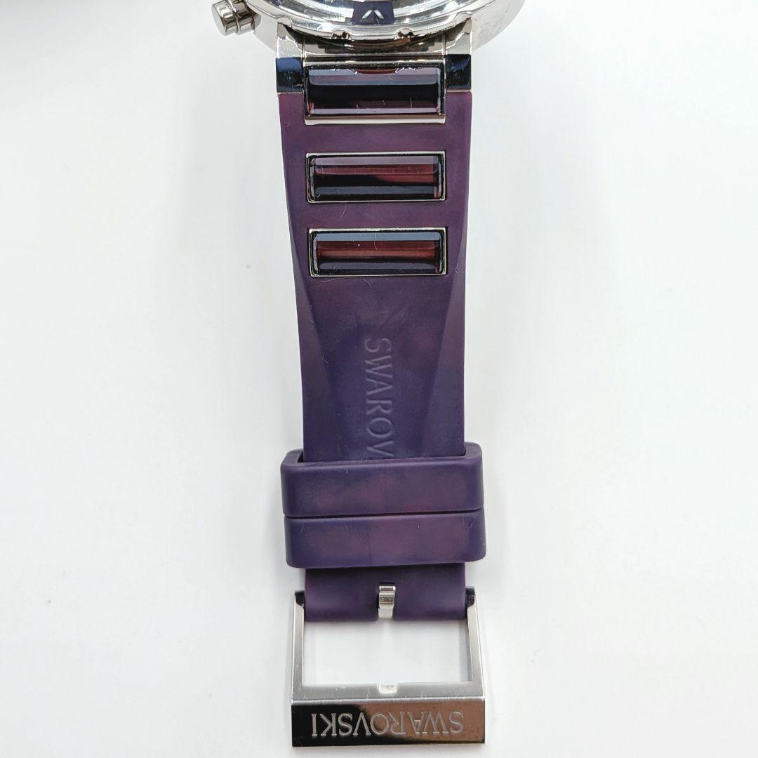 SWAROVSKI オクテア パープル クロノグラフ 腕時計 スワロフスキー