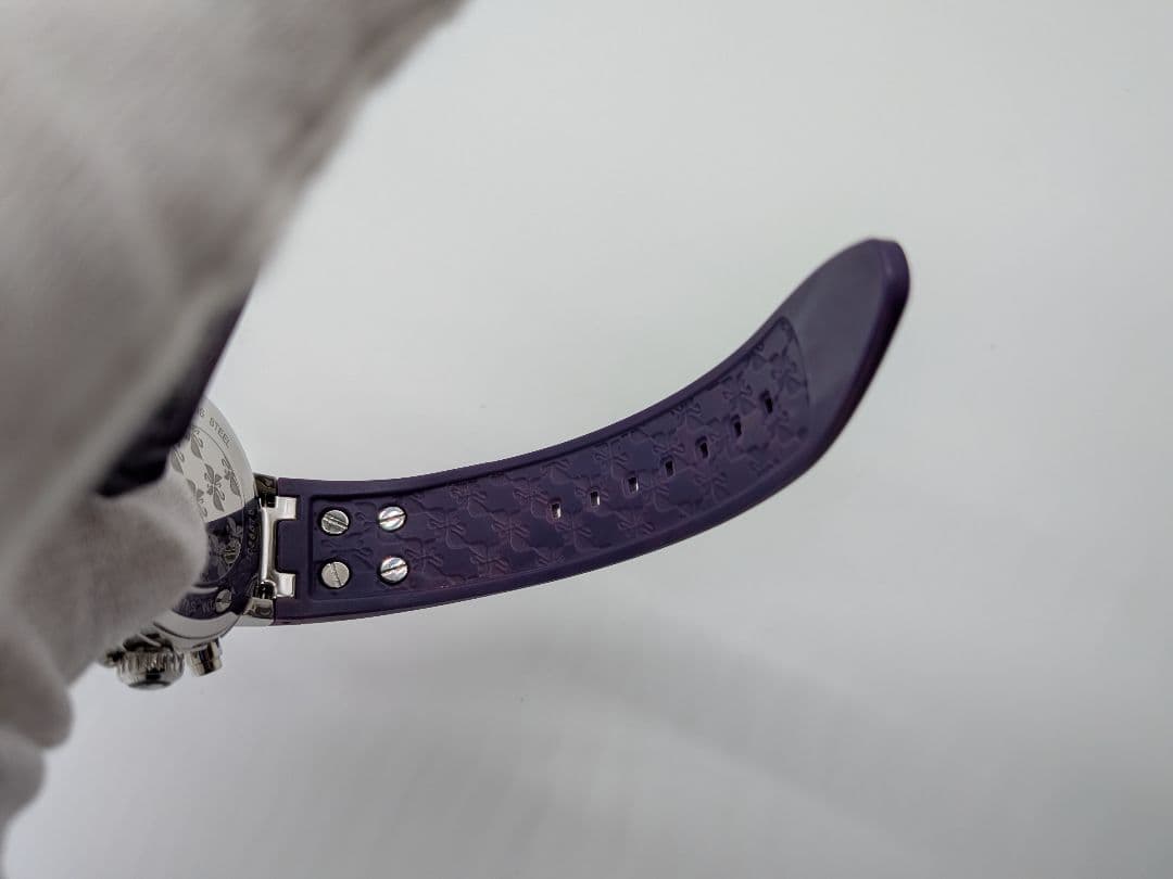 SWAROVSKI オクテア パープル クロノグラフ 腕時計 スワロフスキー