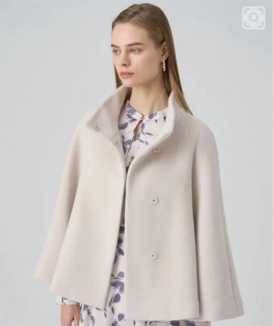 ANAYI ウールビーバーショートコート36