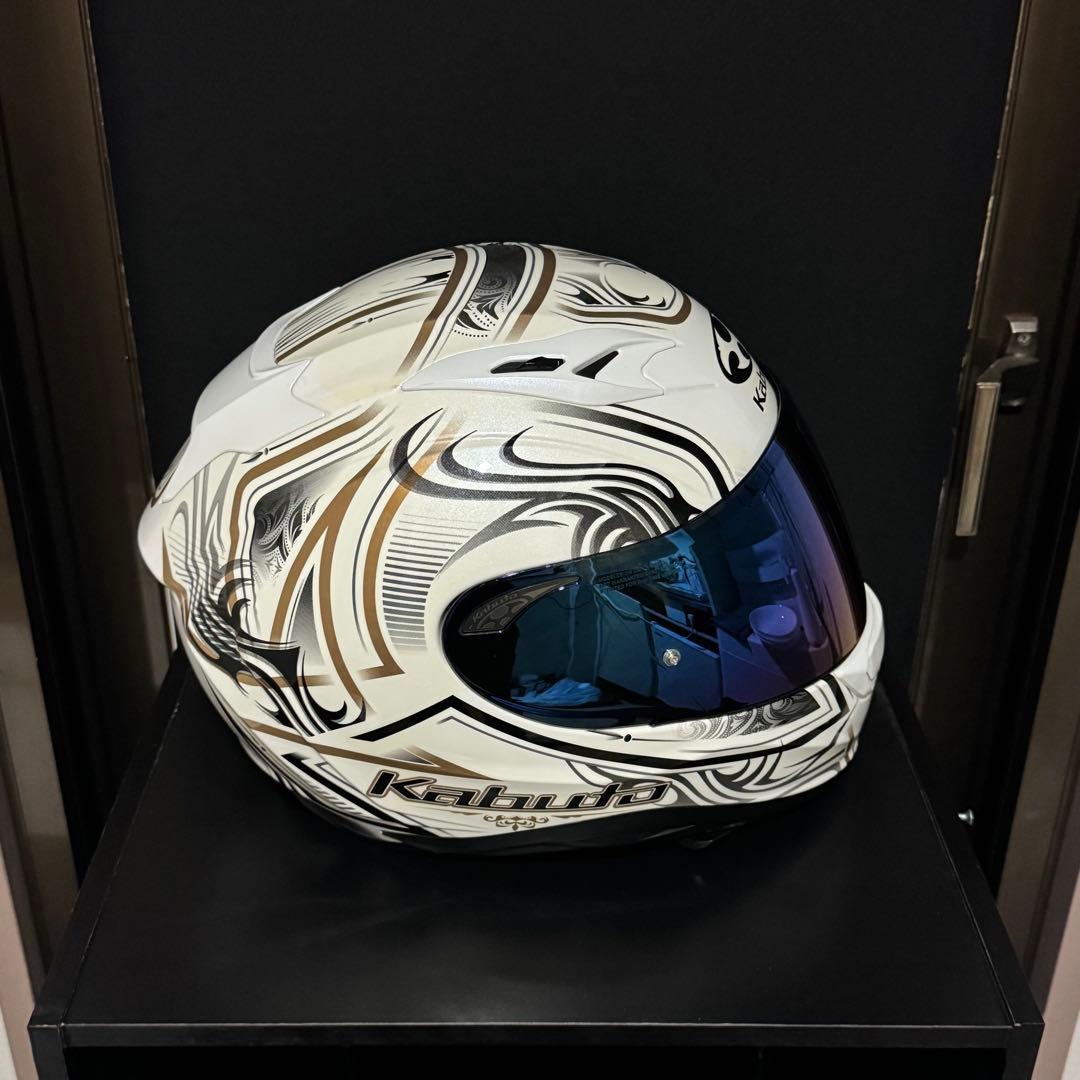 OGK KAMUI-3 JAG パールホワイトゴールド Lサイズ