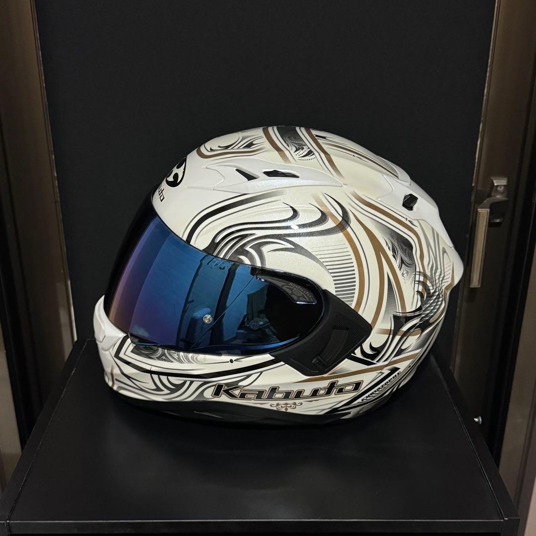 OGK KAMUI-3 JAG パールホワイトゴールド Lサイズ