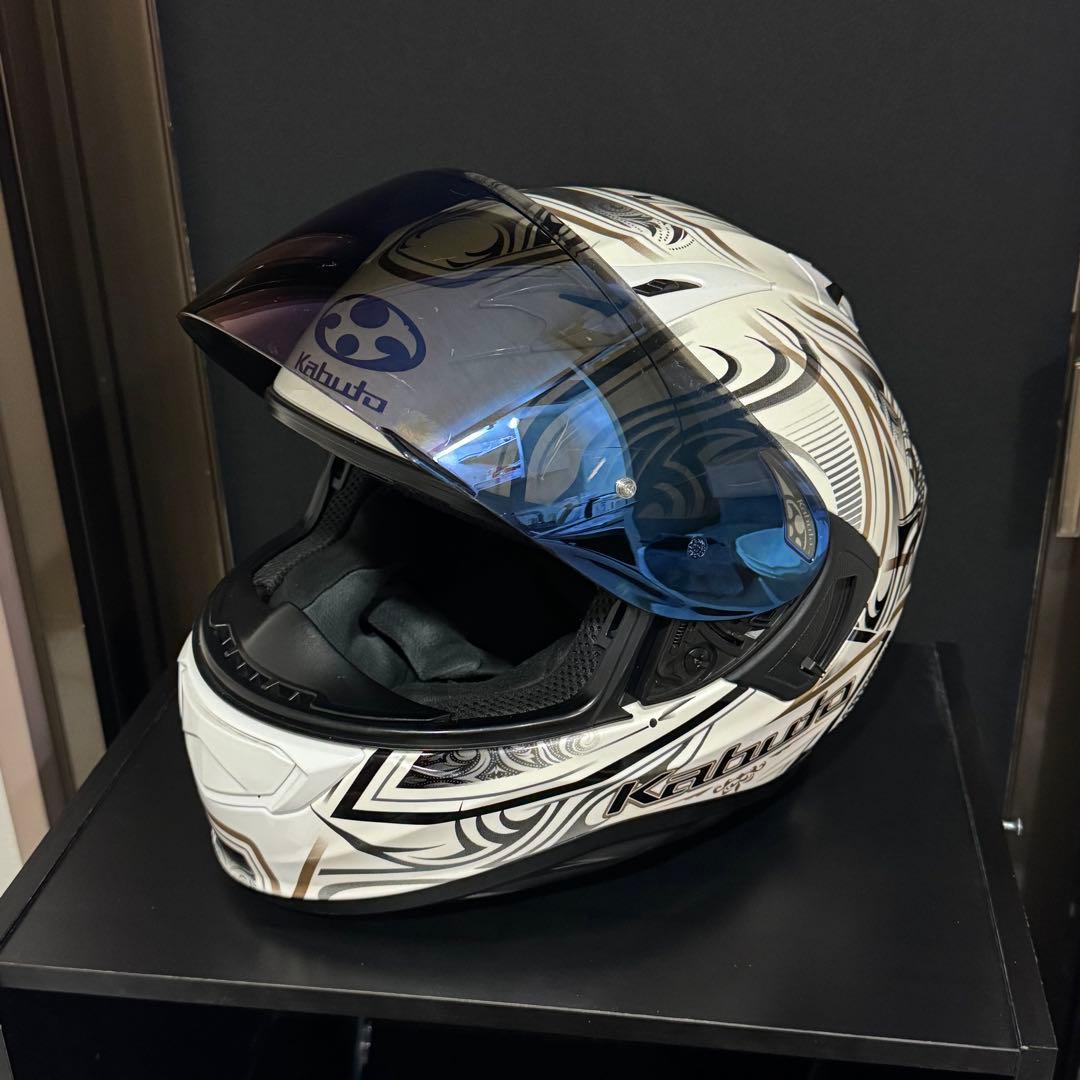 OGK KAMUI-3 JAG パールホワイトゴールド Lサイズ