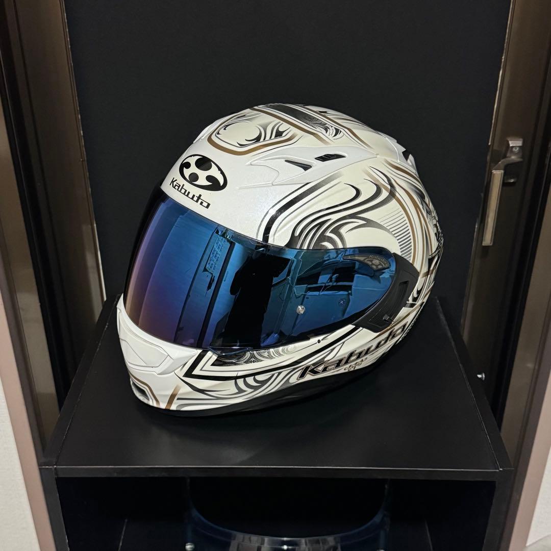 OGK KAMUI-3 JAG パールホワイトゴールド Lサイズ