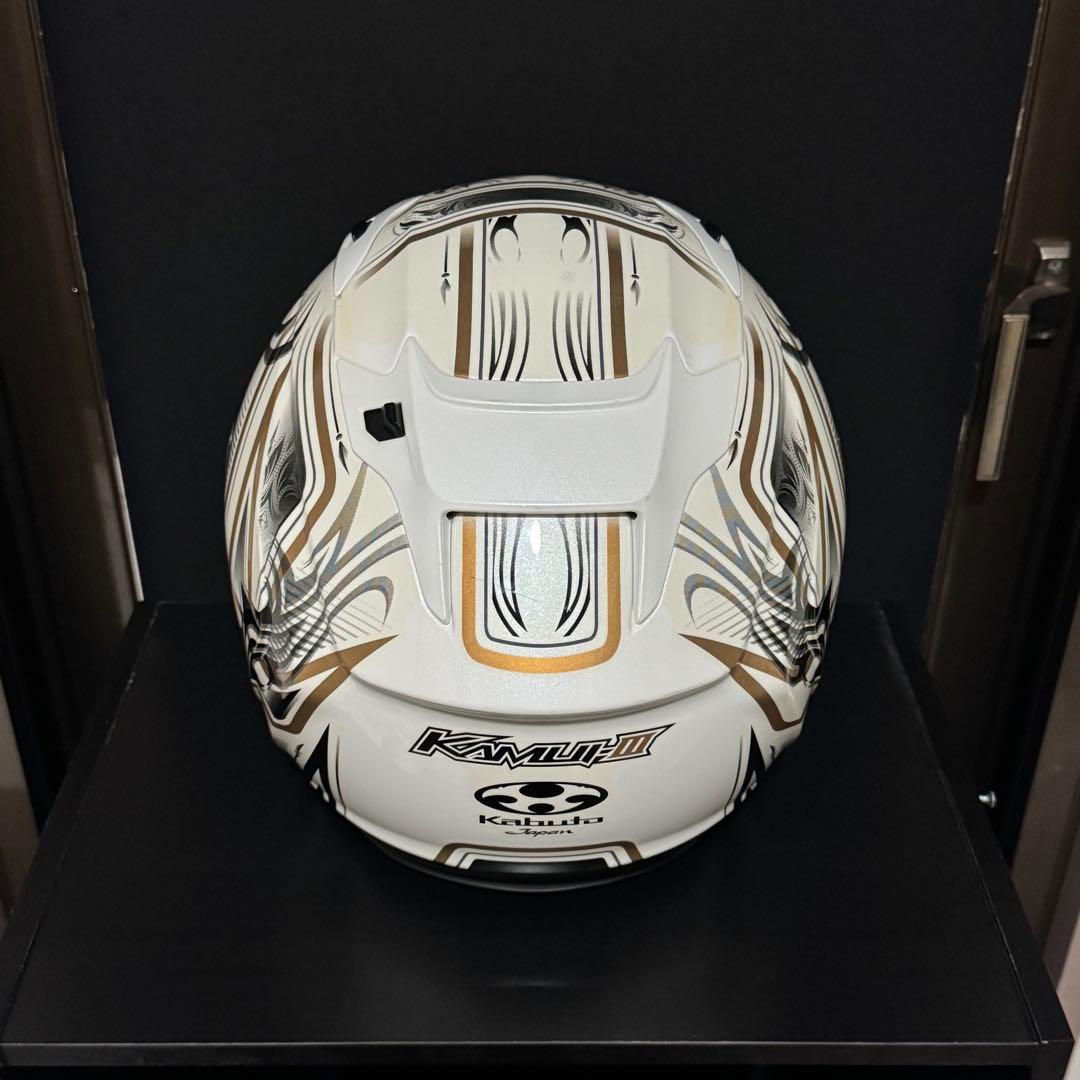 OGK KAMUI-3 JAG パールホワイトゴールド Lサイズ