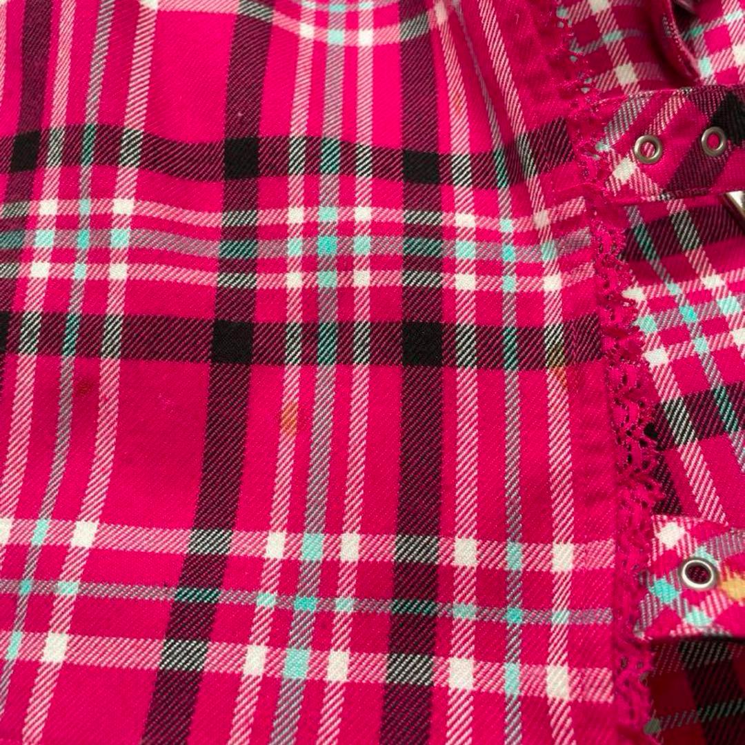 メゾピアノ　チェックワンピース 00s バレエコア 当時物 平成レトロ