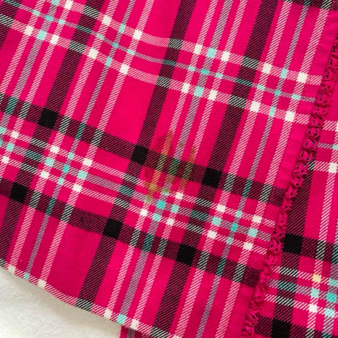 メゾピアノ　チェックワンピース 00s バレエコア 当時物 平成レトロ