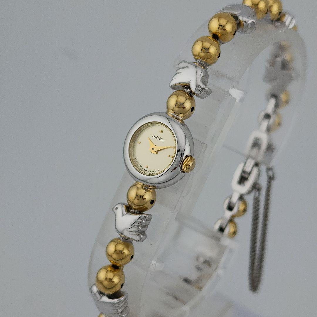 【希少品　新品電池】 SEIKO　レディース腕時計　ゴールド　シルバー