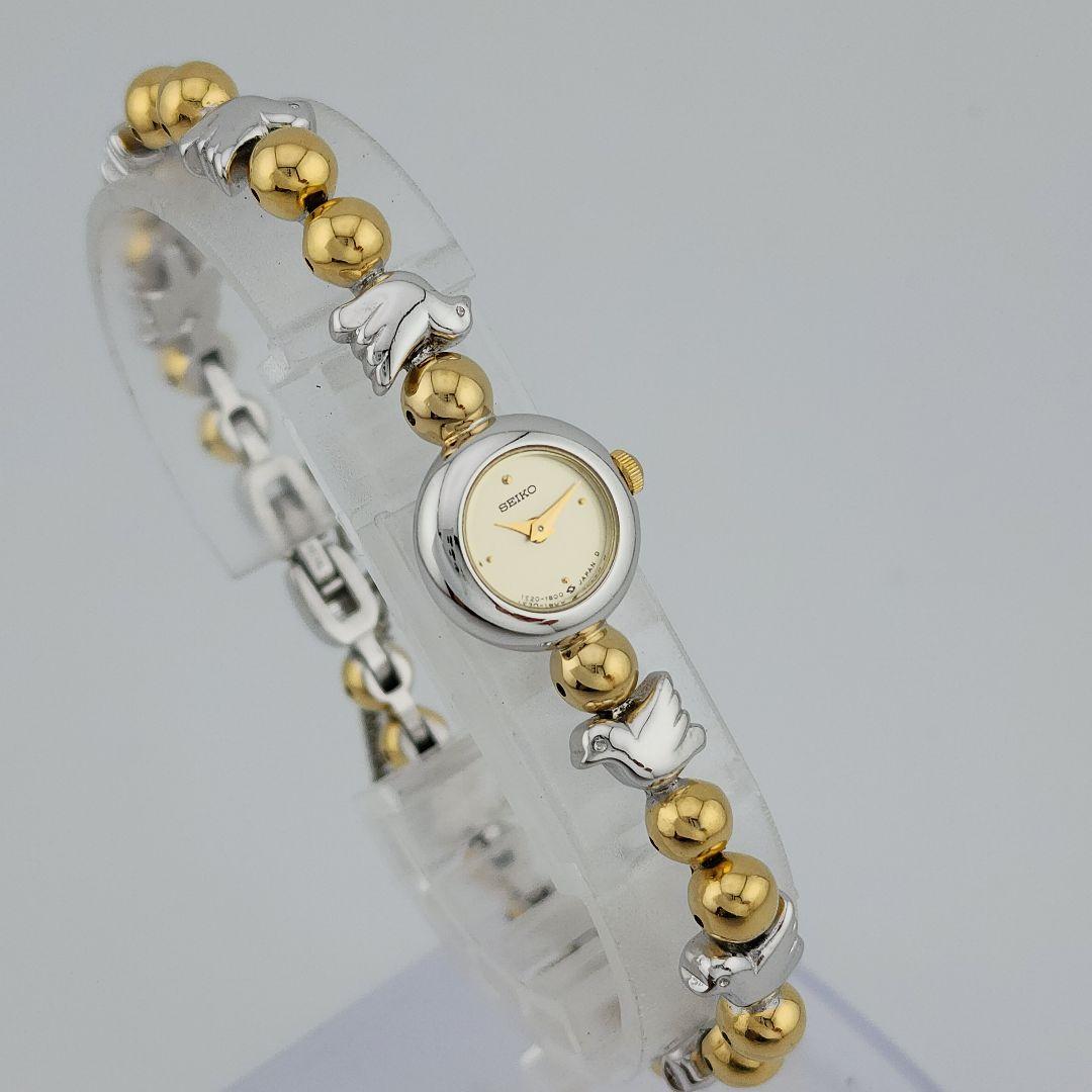 【希少品　新品電池】 SEIKO　レディース腕時計　ゴールド　シルバー