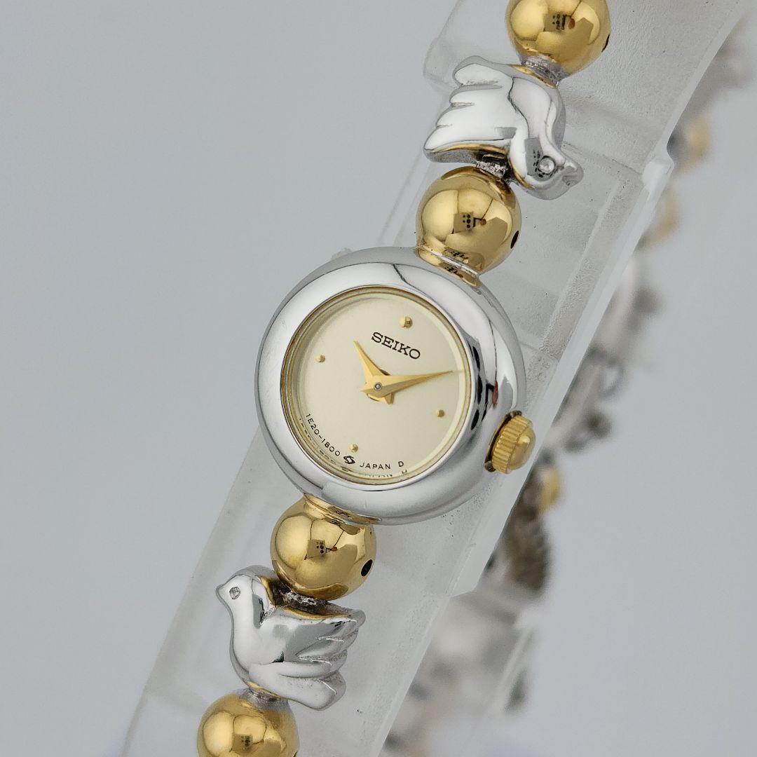【希少品　新品電池】 SEIKO　レディース腕時計　ゴールド　シルバー