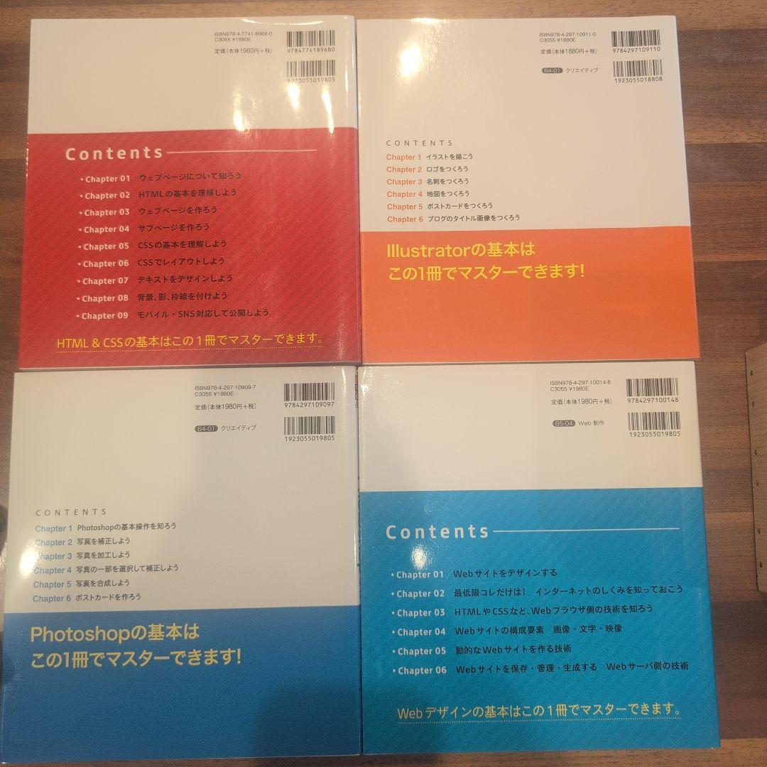 デザイン・Web制作入門書セット＋おまけで22冊のテキスト!!