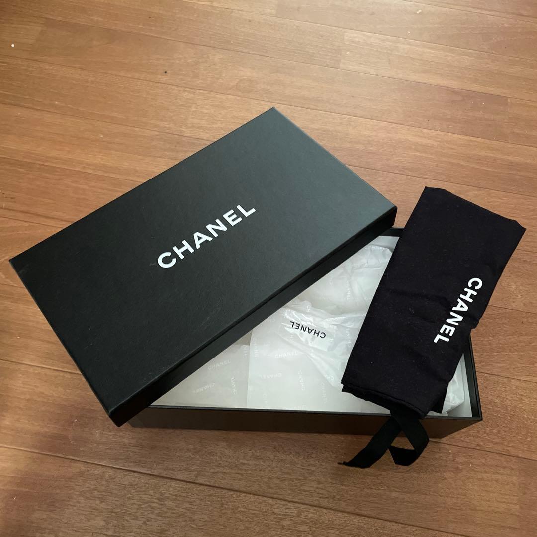 CHANEL フラットシューズ ホワイト/ブラック　37.5最終お値下げ