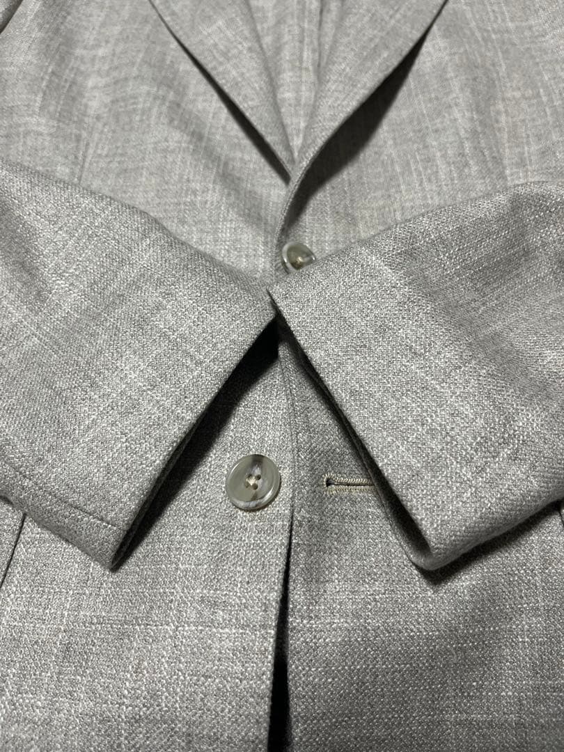 BARBA バルバ ジャケット 46 グレージュ　ウール シルク カシミヤ