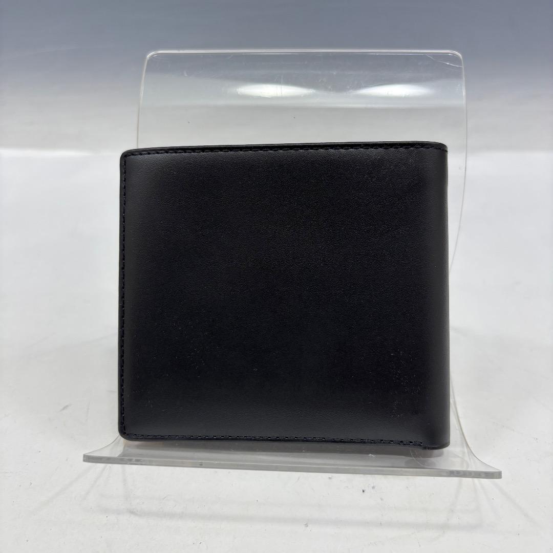未使用【ダンヒル本物】2つ折り財布/ALFRED DUNHILL/レザー/黒