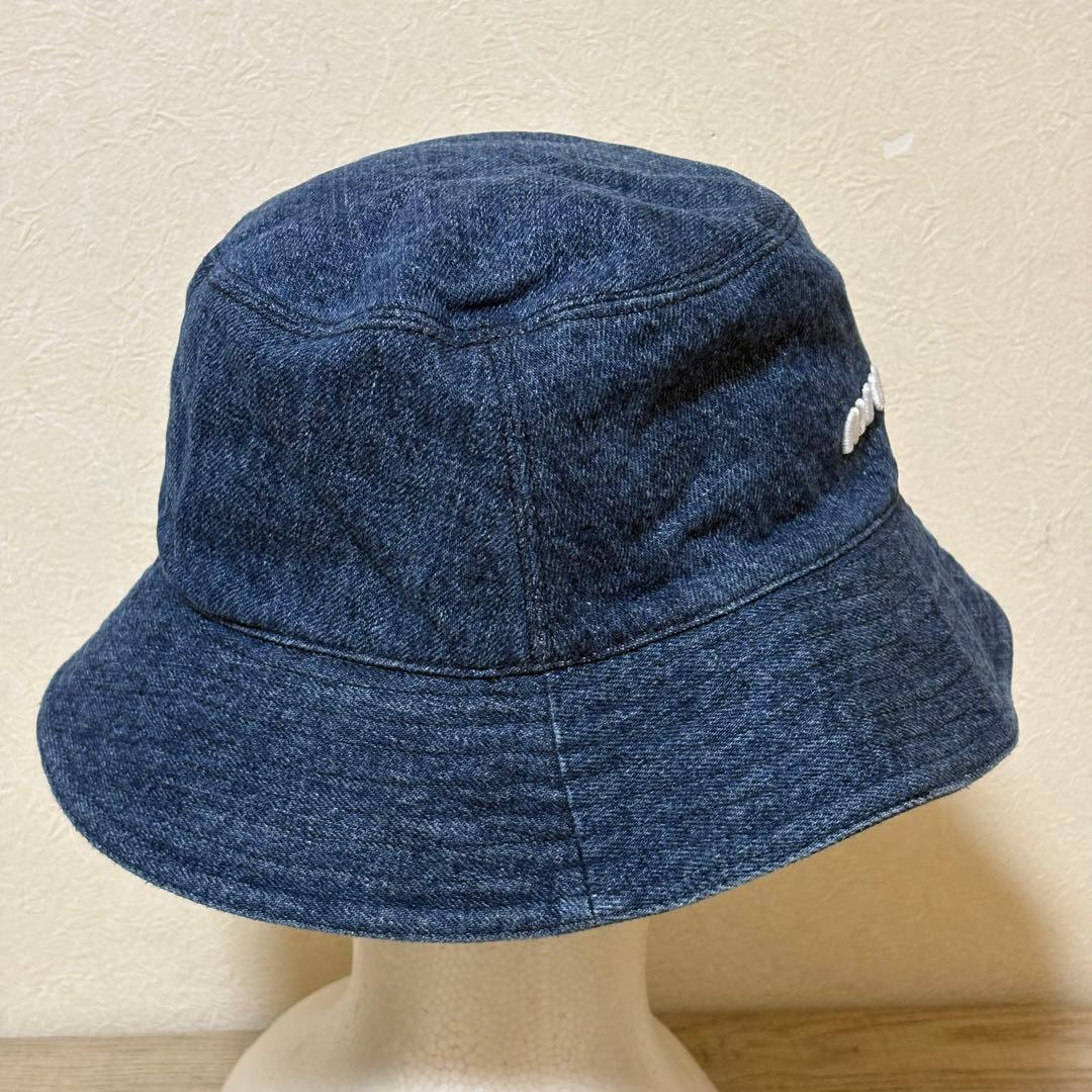 MIU MIU 5HC196 2F3W BLU BIANCO バケットハット