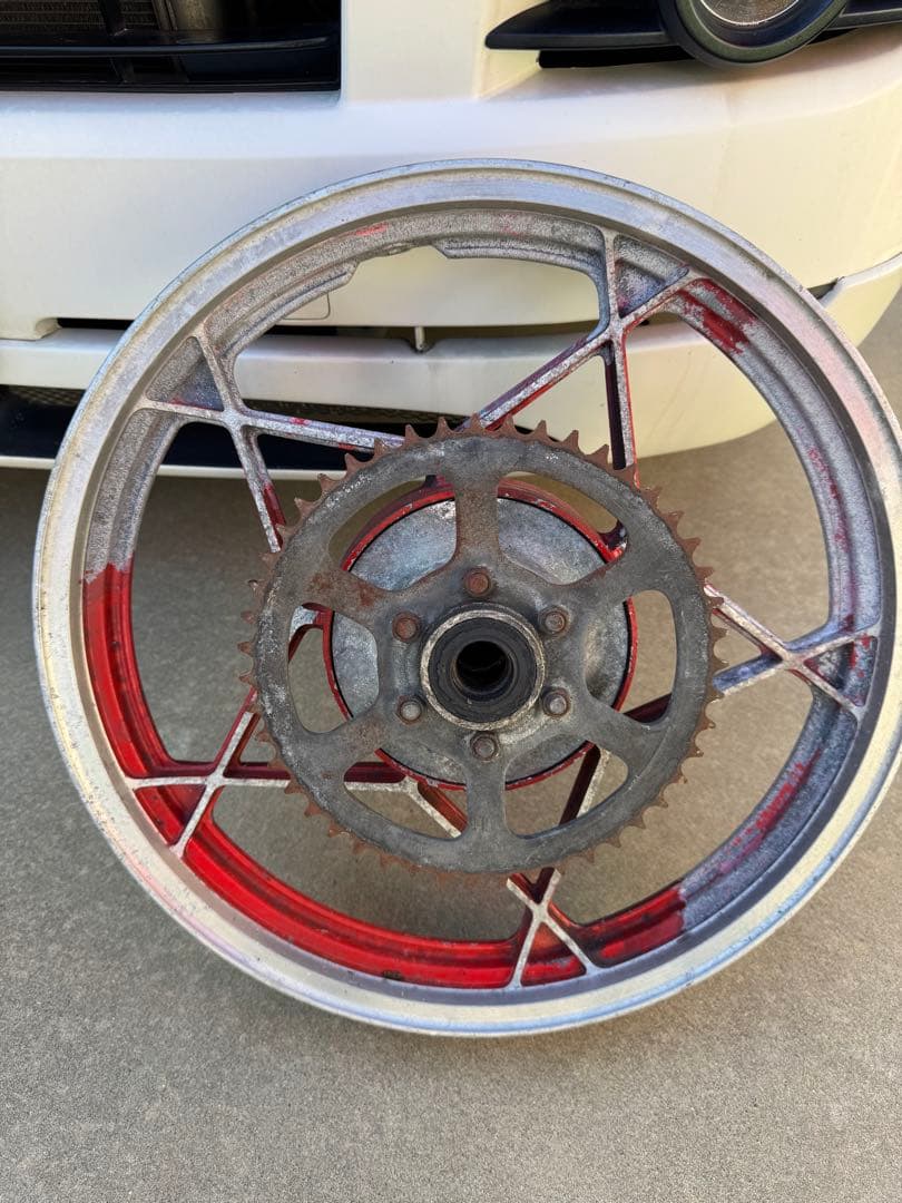 GSX400F 星型キャスト　純正ホイール