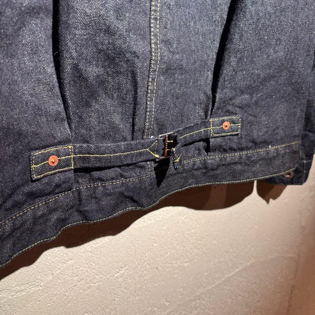極美品【TCBjeans】大戦モデル Tバック 赤タブ デニムジャケット 40