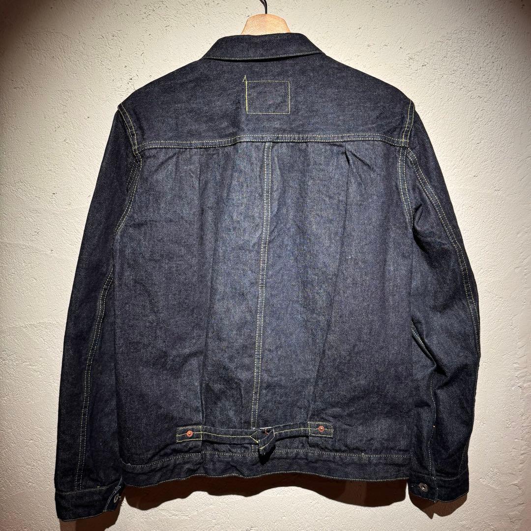 極美品【TCBjeans】大戦モデル Tバック 赤タブ デニムジャケット 40