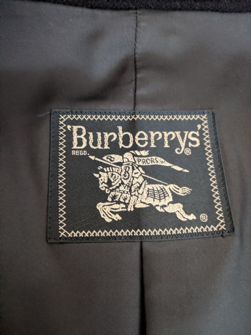 Burberry チェスターコート ネイビー　L