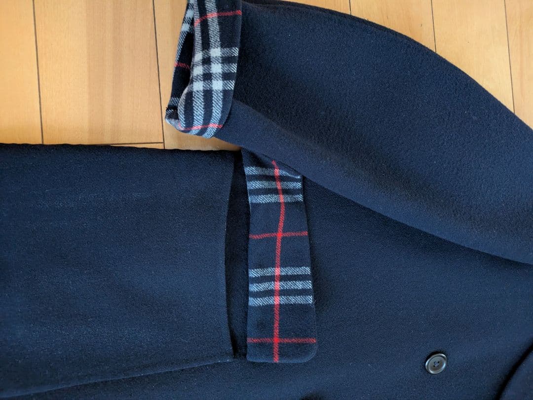 Burberry チェスターコート ネイビー　L