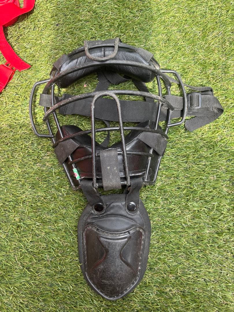 JSBB 軟式用　キャッチャー防具セット　レッド