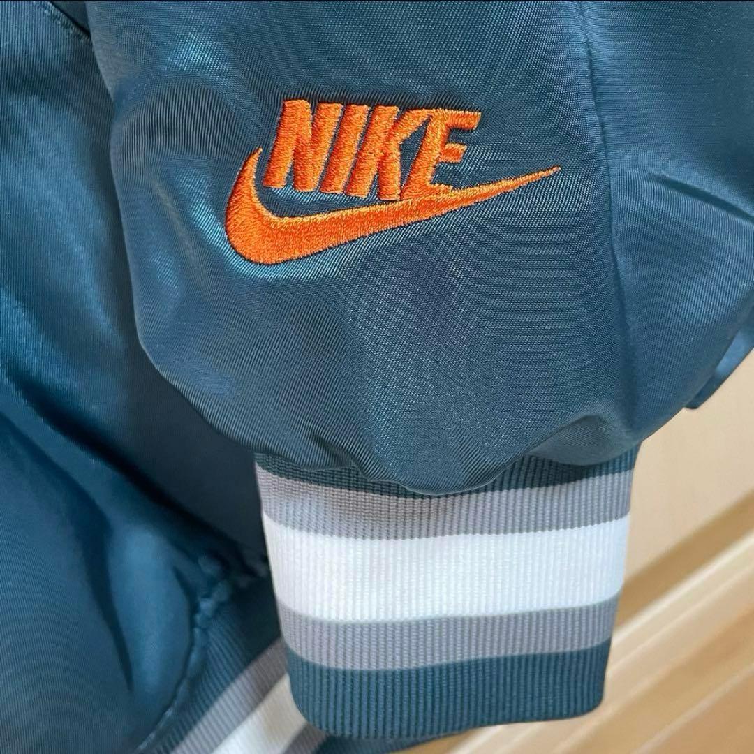 美品NIKE ナイキ　ダグアウト　サテン　ジャケット　カーキ