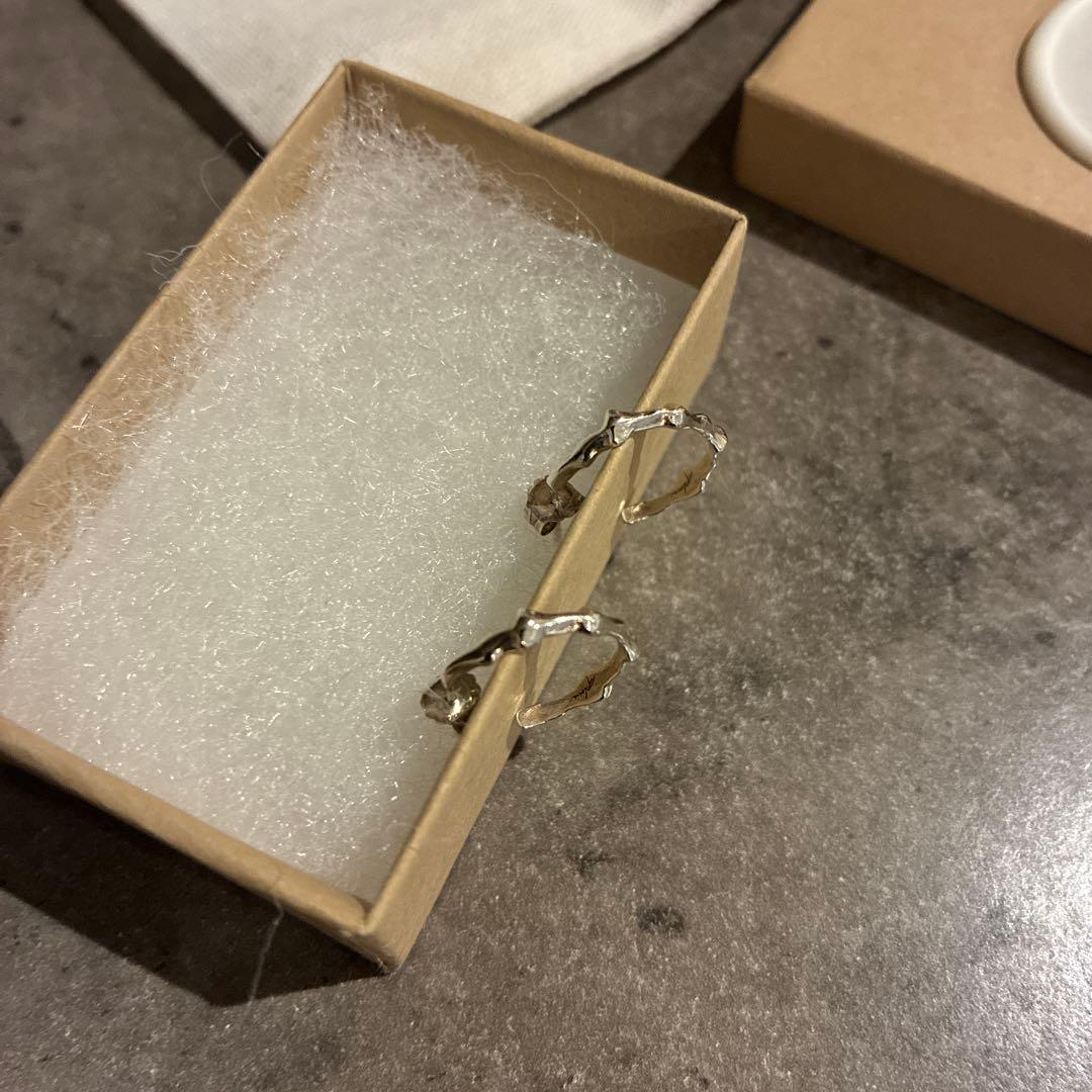 プリュイ pluie ドロップスピアスシルバー