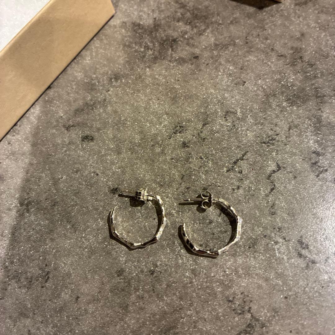 プリュイ pluie ドロップスピアスシルバー