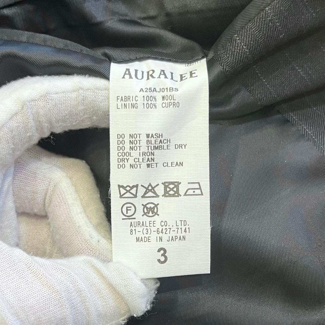 AURALEE 25AW BLUEFACED WOOL JACKET ジャケット