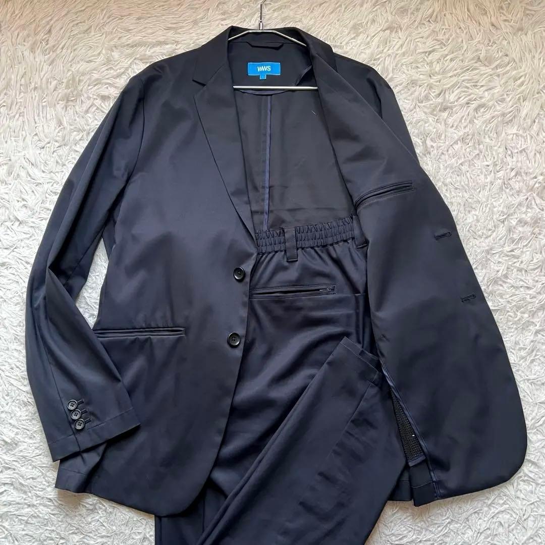 WWS WORK WEAR SUIT スーツ L 黒 ジャケット パンツ